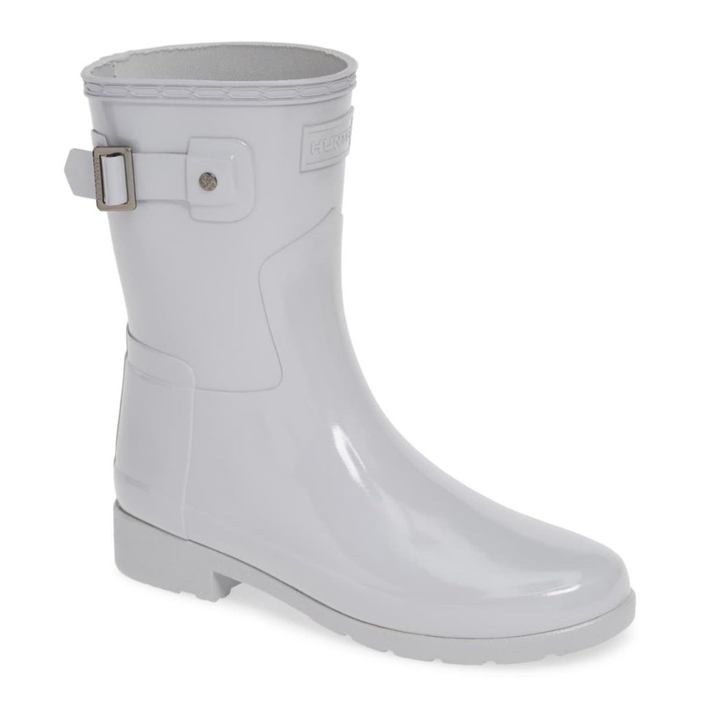 8W - [NEW] Women's Hunter Refined Short Gloss Rain‎ Boot WFS1098RGL